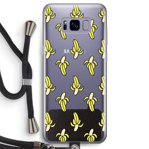 Bananas: Samsung Galaxy S8 Transparant Hoesje met koord