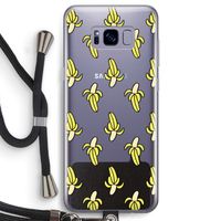 Bananas: Samsung Galaxy S8 Transparant Hoesje met koord
