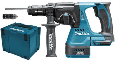 Makita DHR243ZJ 18 Volt combihamer met verwisselbare boorkop | zonder accu&apos;s en lader - DHR243ZJ