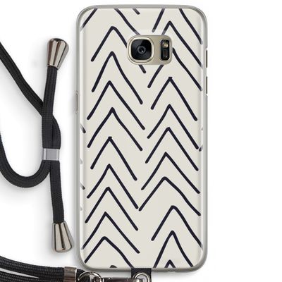 Marrakech Arrows: Samsung Galaxy S7 Edge Transparant Hoesje met koord