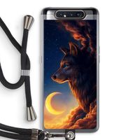 Night Guardian: Samsung Galaxy A80 Transparant Hoesje met koord