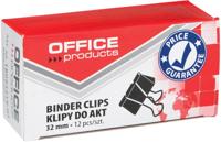 OFFICE products foldbackclip, zwart, 32 mm, doosje van 12 stuks