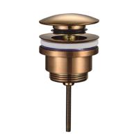 Wiesbaden Clickwaste Luxe Laag Model 5/4" Geborsteld Brons Koper