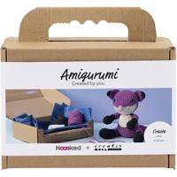 Creativ Company Hobbyset amigurumi, vos, zwart, plum, 1 doos