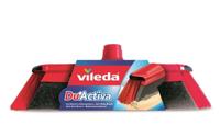 Vileda 151221 bezem Binnen Zachte/harde haren Polyethyleentereftalaat (PET), Rubber Zwart, Grijs, Rood