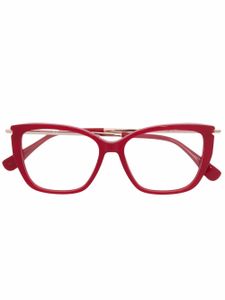 Max Mara Eyewear lunettes de vue à monture carrée - Rouge