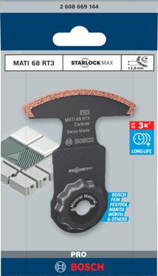 Bosch Accessoires PRO MATI 68 RT3 Multitool zaagblad | 2 |8 x 68 mm - 2608669144