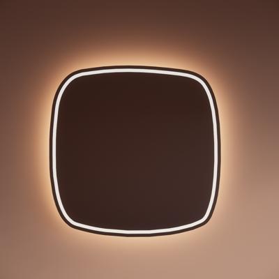 Spiegel Gliss Design Axis Met LED Verlichting en Verwarming 80x80 cm