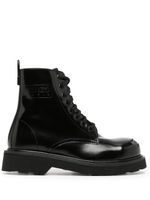 Kenzo bottines Kenzosmile en cuir - Noir - thumbnail