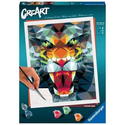 Creart 24x30 cm- Polygoon Tiger -4005556235148 - Ravensburger