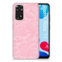 Xiaomi Redmi 10 | Redmi Note 11 4G | TPU Case | White Flowers Xiaomi Redmi 10 | Redmi Note 11 4G | TPU Case | White Flowers