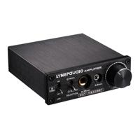 LINEPAUDIO B899 pre fase Stereo signaal versterker Booster Dual Sound bron hoofdtelefoon versterker 2 in 3 uit met volumeregeling (zwart)