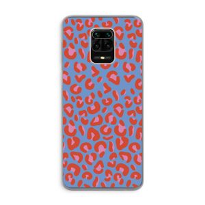 Leopard blue: Xiaomi Redmi Note 9 Pro Transparant Hoesje