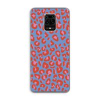 Leopard blue: Xiaomi Redmi Note 9 Pro Transparant Hoesje