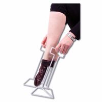 Aantrekhulp steunkousen | Met gladde plastic afwerking | Hoogte: 36 cm | Rekje voor kousen aantrekken