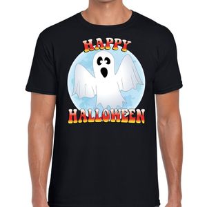 Happy Halloween spook verkleed t-shirt zwart voor heren