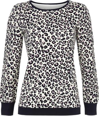 Nachtblauw panterprint pyjamashirt Ringella
