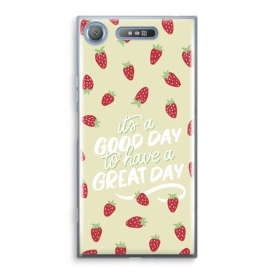 Don't forget to have a great day: Sony Xperia XZ1 Transparant Hoesje