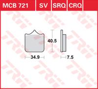 TRW Remblokken, en remschoenen voor de moto, MCB721CRQ Hyper carbon