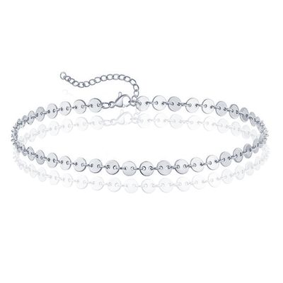 Pailetten Enkelband Solo - Zilver