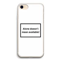 Alone: iPhone 7 Transparant Hoesje
