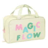 Toilettas voor op School Glow Lab Magic flow Beige 31 x 14 x 19 cm