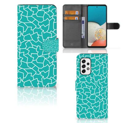 Samsung Galaxy A53 Hoesje Cracks Blue