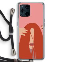 Woke up like this: Oppo Find X3 Transparant Hoesje met koord