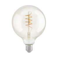 Lichtbron Vintage spiraal E27 G125 270LM 2200k