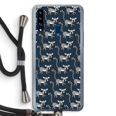 Makis: Samsung Galaxy A20s Transparant Hoesje met koord