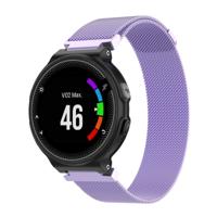 Milanese polsband horlogeband voor Garmin Forerunner 235 26cm (licht paars)