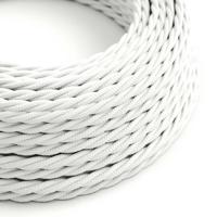 Strijkijzersnoer Wit (gevlochten) - viscose | 10cm | Creative-Cables | Creative-Cables | Creative-Cables | Creative-Cables