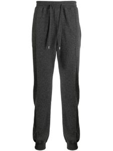 Dunhill pantalon de jogging en cachemire à lien de resserrage - Gris