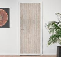 Deur sticker Lichtbruine horizontale planken Deur sticker Lichtbruine horizontale planken