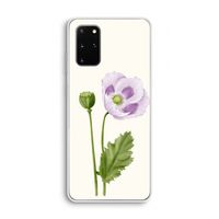 Purple poppy: Samsung Galaxy S20 Plus Transparant Hoesje