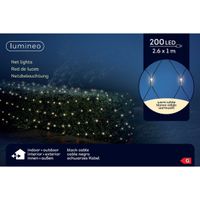 Lumineo - LED netverlichting - warm wit - 100 x 260 cm - lichtnet - thumbnail