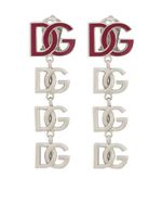 Dolce & Gabbana boucles d'oreilles pendantes à logo - Argent - thumbnail