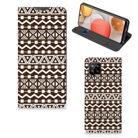 Samsung Galaxy A42 Hoesje met Magneet Aztec Brown - thumbnail