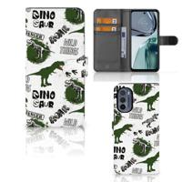 Telefoonhoesje | Met pasjeshouder | voor Motorola Moto G62 5G Dinosaurus