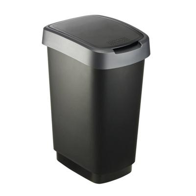 Rotho twist afvalbak 25l zwart