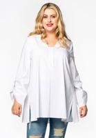 Yoek Blouse A-line roll sleeves | Wit | Maat 46/48 Yoek Blouse A-line roll sleeves | Wit | Maat 46/48