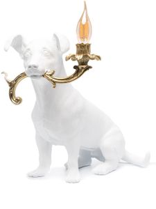 Seletti lampe de table à design de chien - Blanc