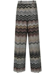 Missoni pantalon à motif zigzag - Noir