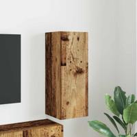 TV Wandkast Oud Hout 30 x 31 x 80 cm Bewerkt hout