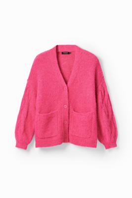 Oversized vest madeliefje - RED - L/XL