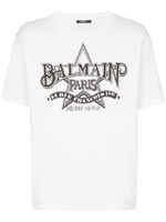 Balmain t-shirt en coton à logo imprimé - Blanc - thumbnail