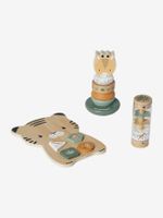 3-delige speelkoffer TANZANIE FSC® hout geel - thumbnail