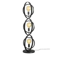 Ylumen Vloerlamp Turn Around 3 lichts H 124 cm mat zwart