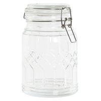 Voorraadpot/weckpot 710 ml glas met metalen beugelsluiting