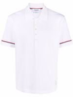 Thom Browne polo à rayures RWB - Blanc